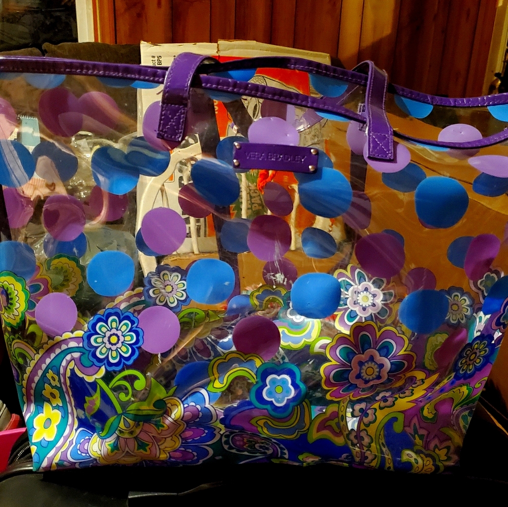 Large Clear Vera Bradley Tote